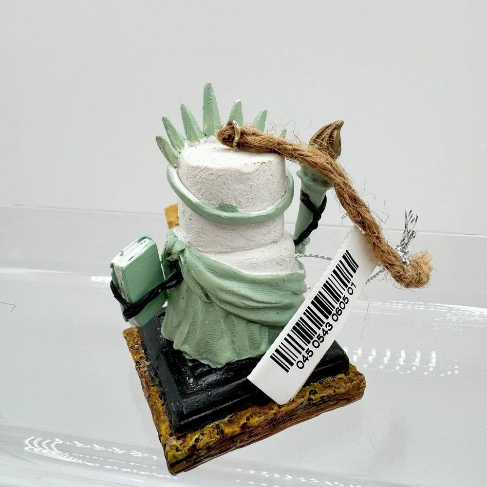 2011 The Original S'mores Midwest Statue Of Liberty Snowman Christmas Ornament